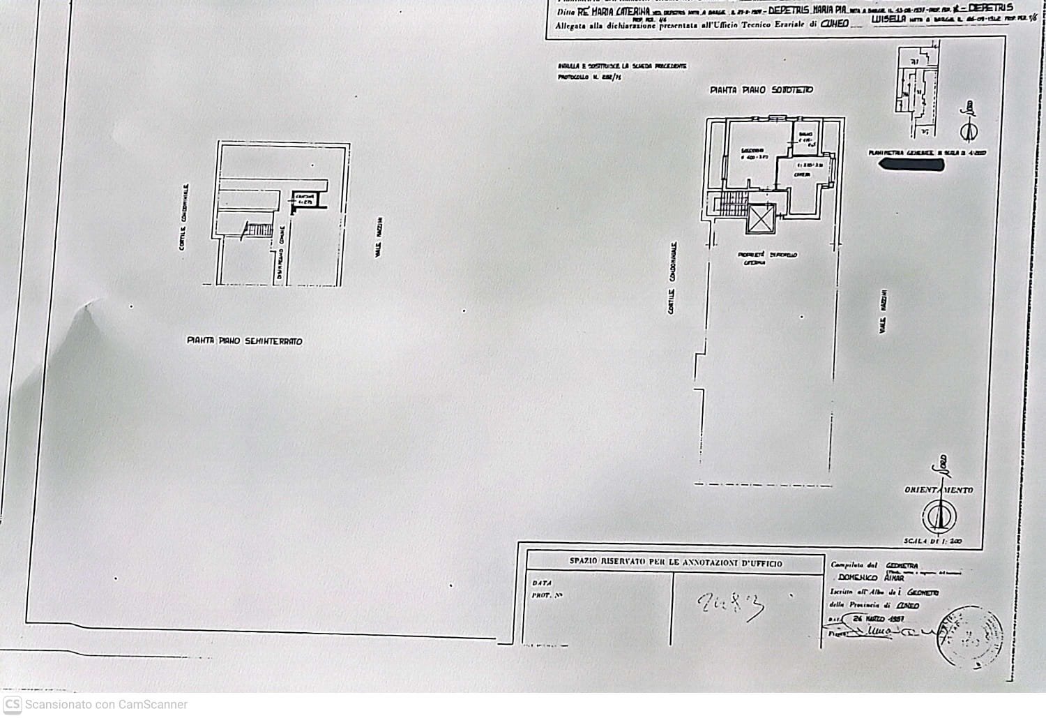 Two-room apartment Viale Giuseppe Mazzini, 22, Barge - floor plans 1