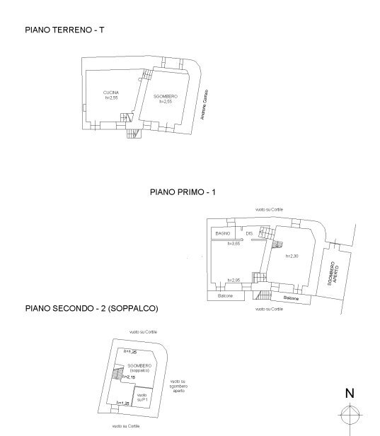 Semi-detached house Via Comba Carle, 17, Barge - floor plans 1