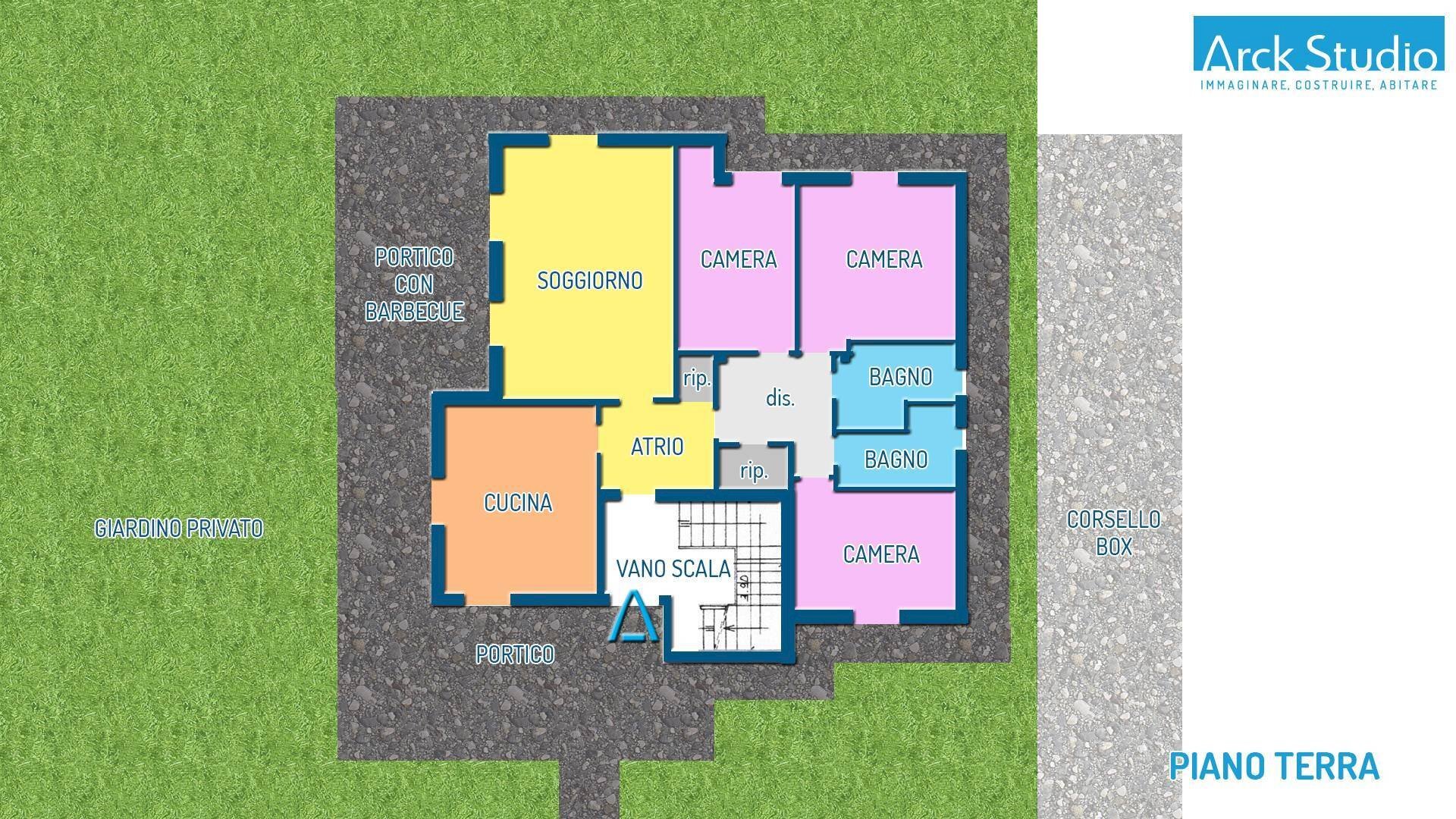 Villa via Vincenzo Gioberti, 40, Cassano d'Adda - planimetria 1