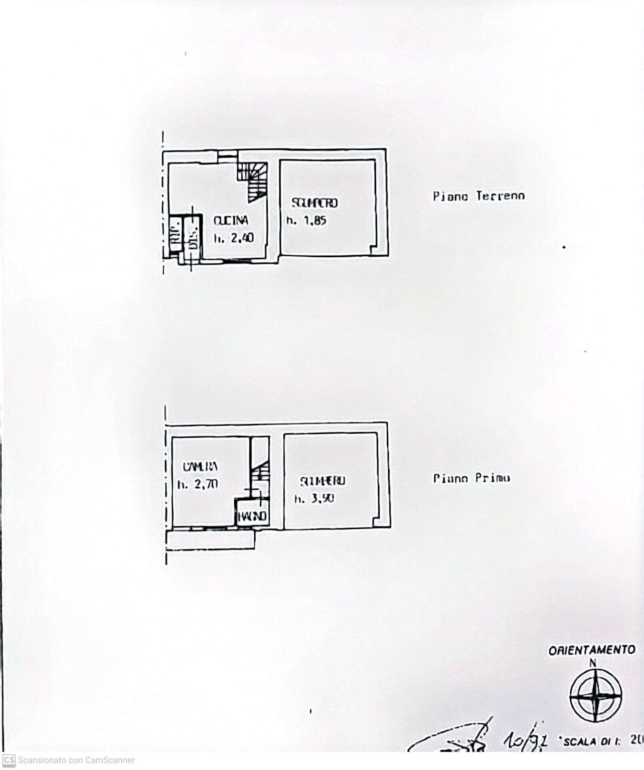 Independent house Via Vottero, 58, Barge - floor plans 1