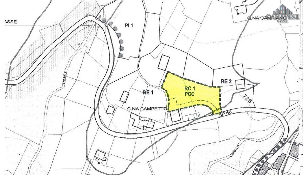 Terreno edificabile strada Provinciale 64, Valchiusa - planimetria 1