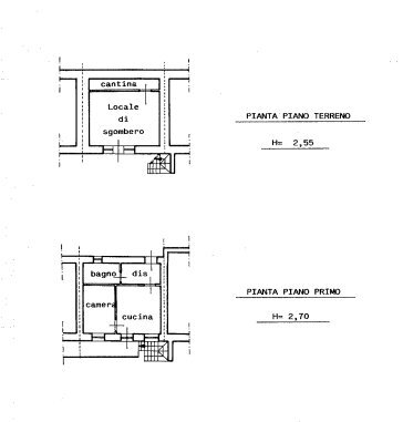 Rustic Borgata Piane, Snc, Paesana - floor plans 1