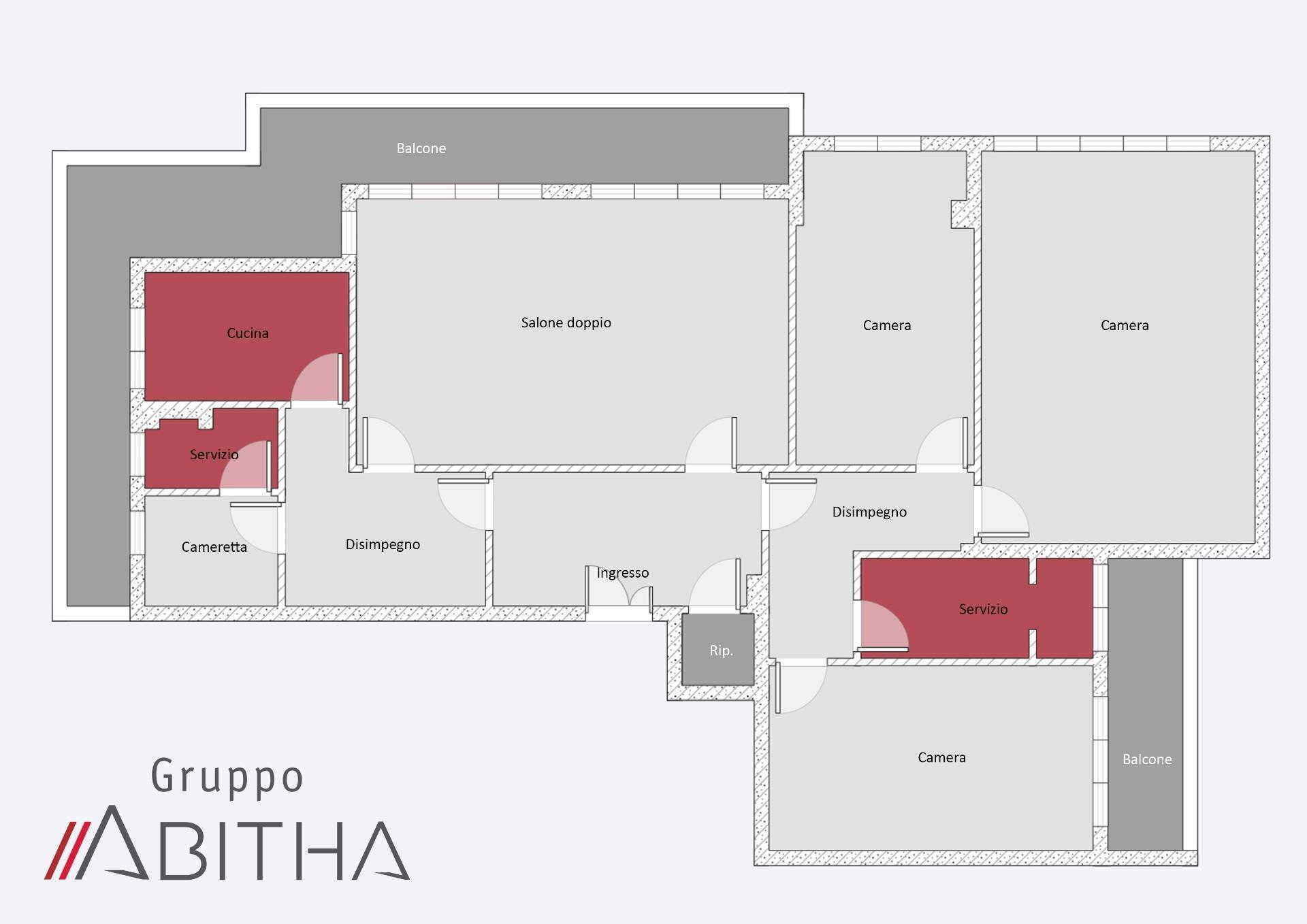 Apartment Viale Dei Quattro Venti, Roma - floor plans 1