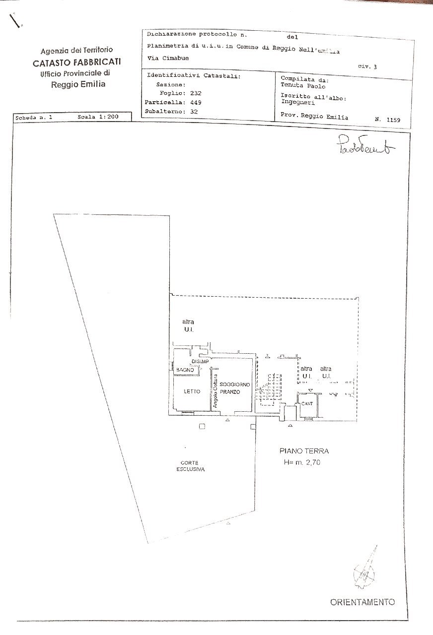 Apartment Reggio nell'Emilia - floor plans 1
