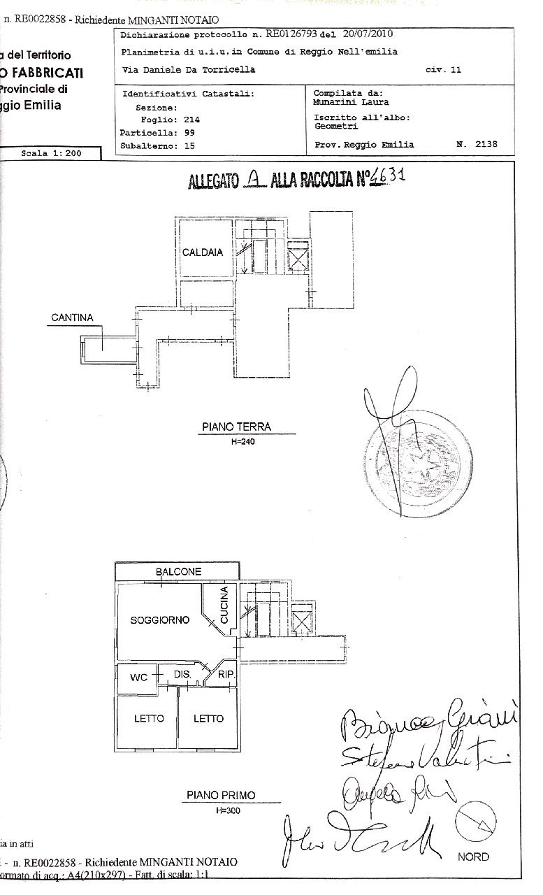 Apartment Reggio nell'Emilia - floor plans 1