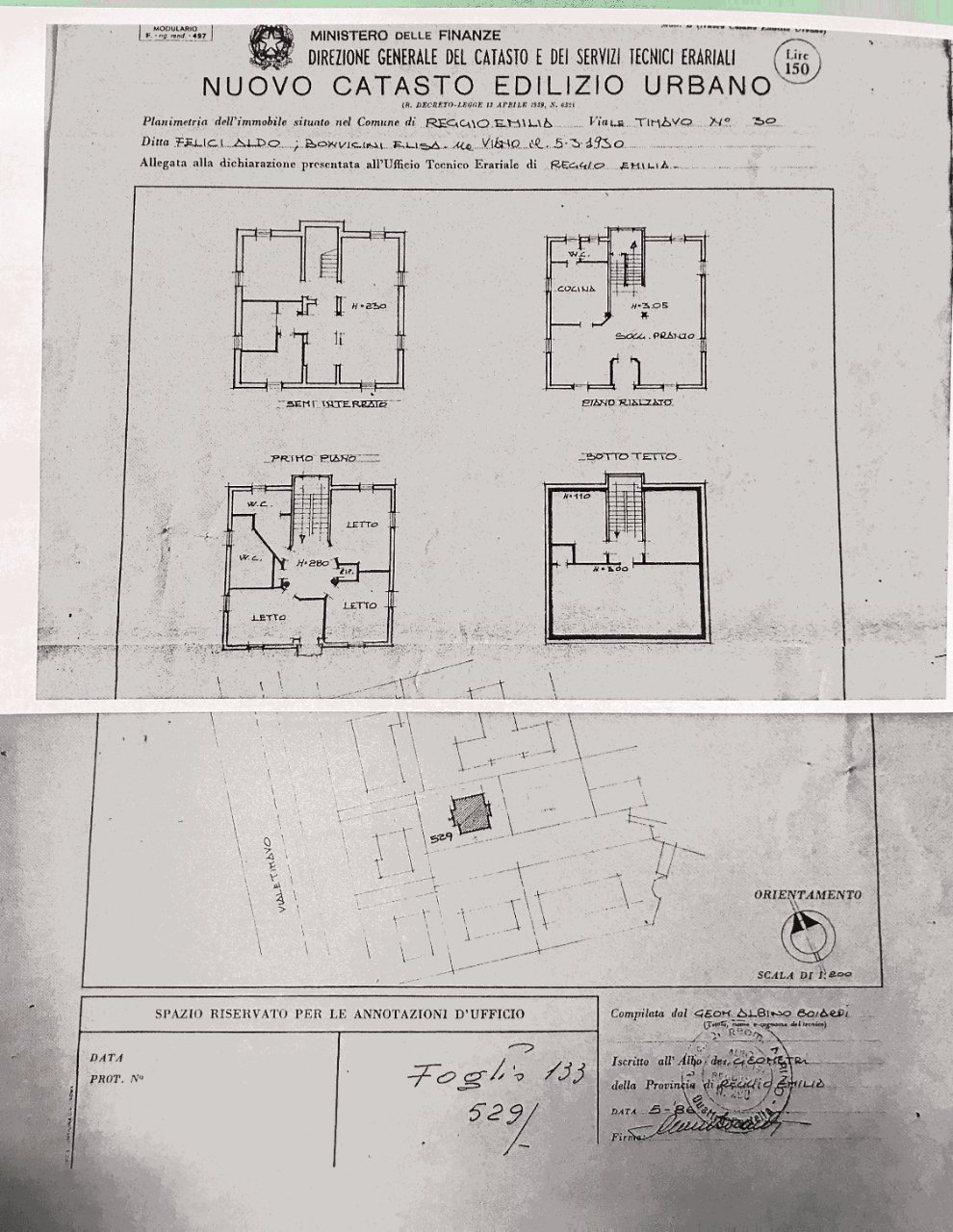 Single Family Villa Reggio nell'Emilia - floor plans 1