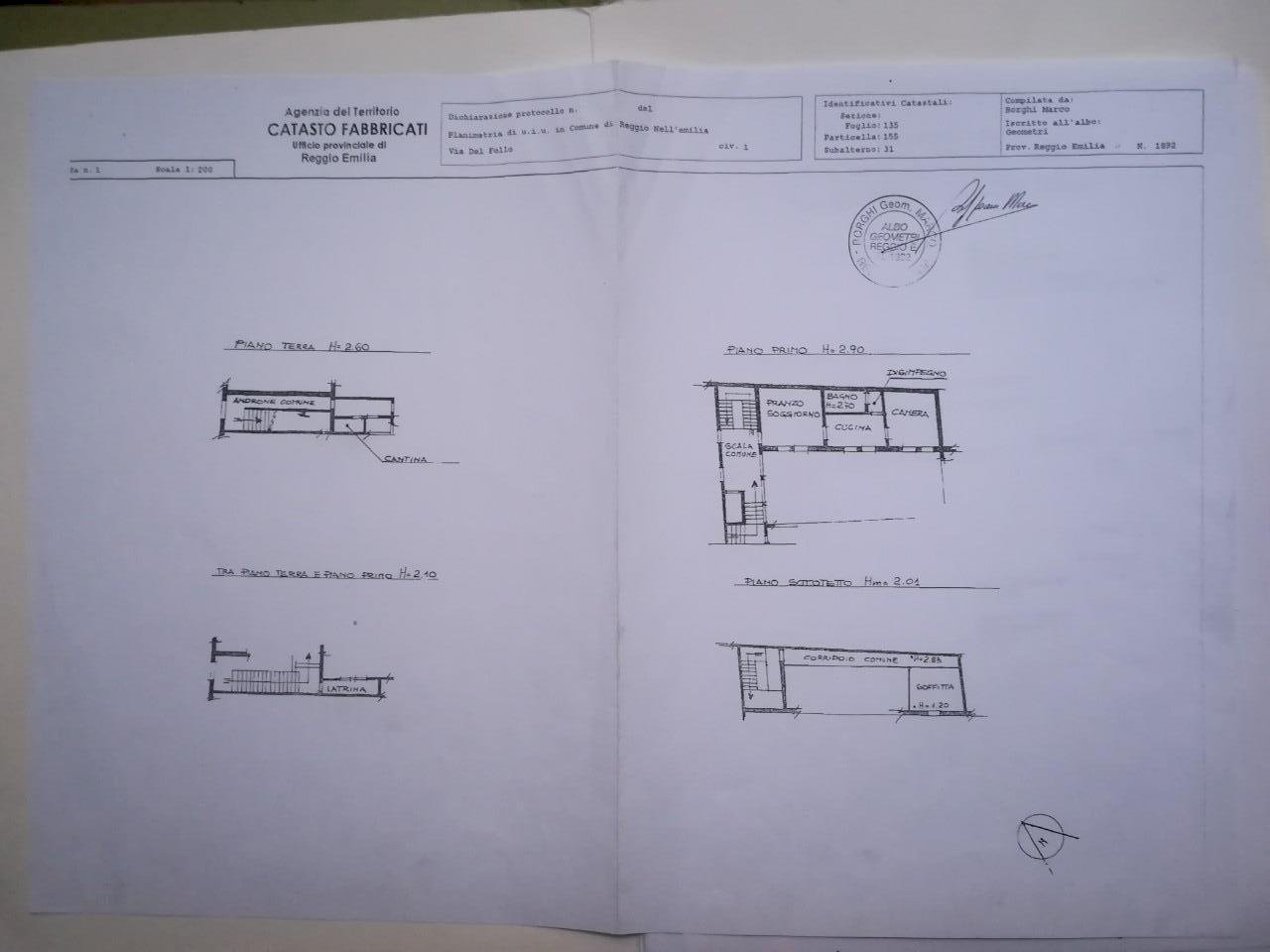 Appartamento Reggio nell'Emilia - planimetria 1