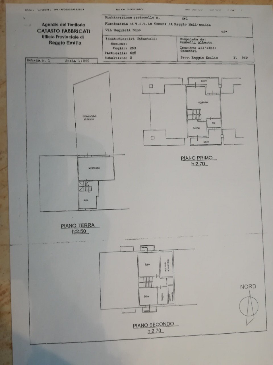Villa a Schiera Reggio nell'Emilia - planimetria 1