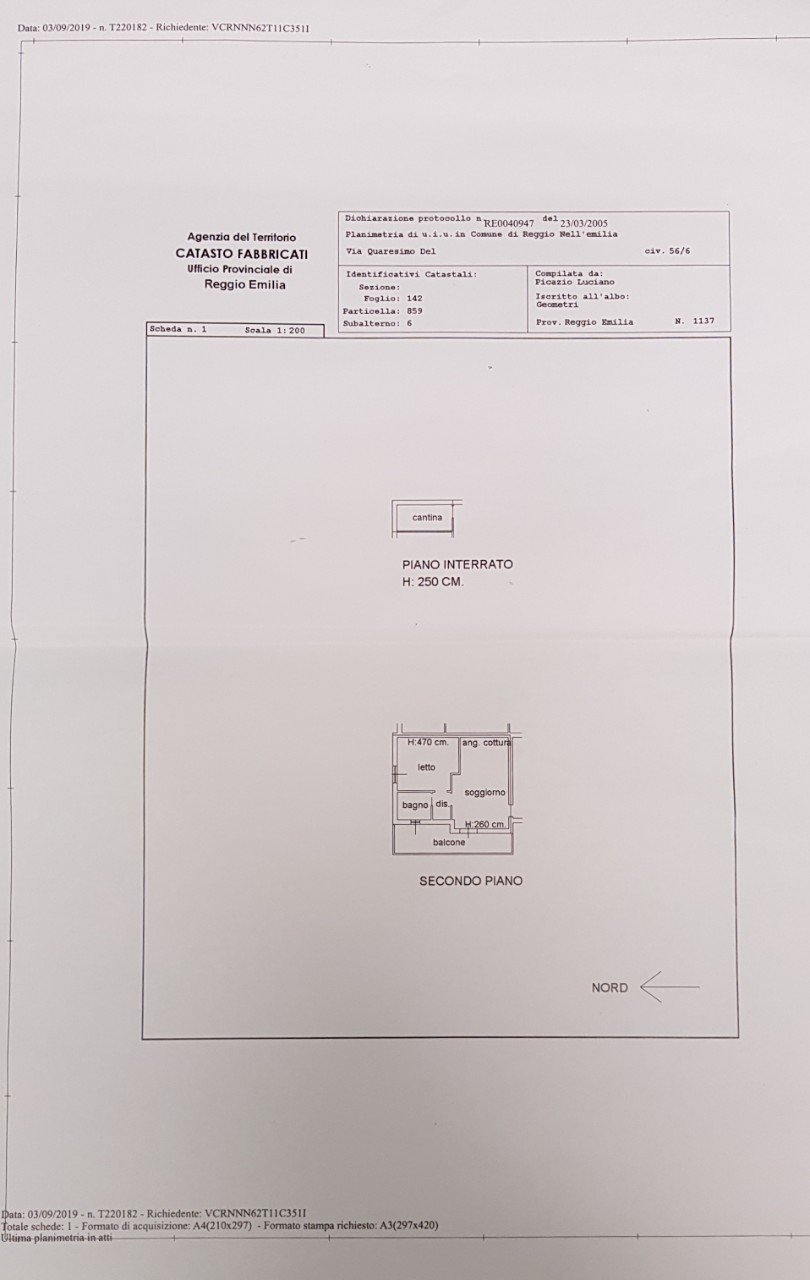 Apartment Reggio nell'Emilia - floor plans 1