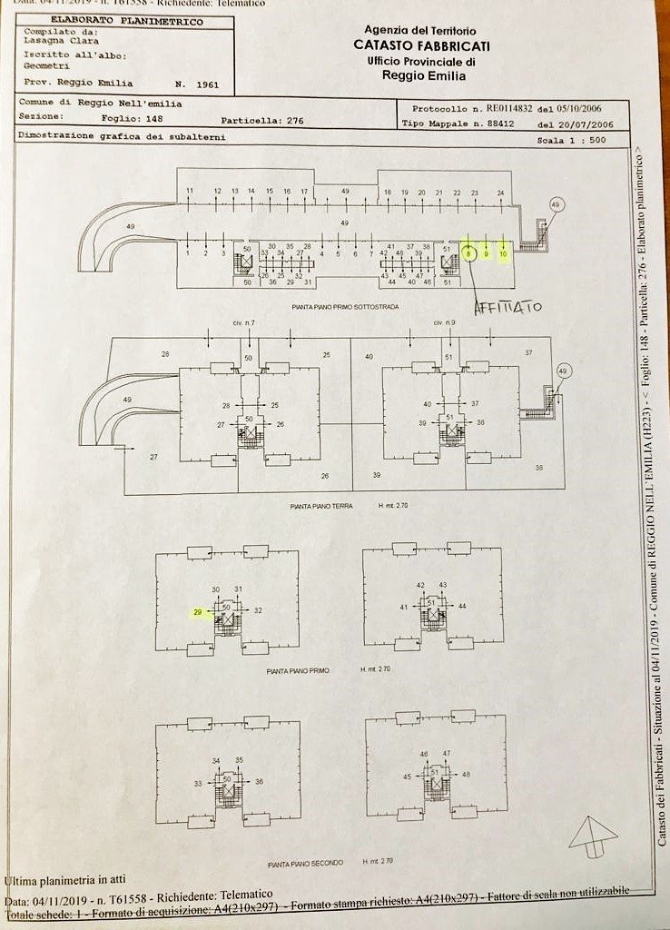 Appartamento Reggio nell'Emilia - planimetria 1
