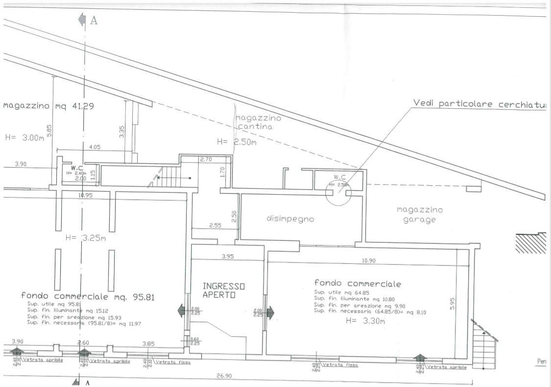 planimetria fondi.JPG - Locale Commerciale Luni - foto 3