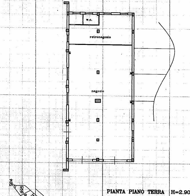 pla. negozio Marsciano.jpg - Locale Commerciale Via Ponte Nestore, Marsciano - planimetria 1