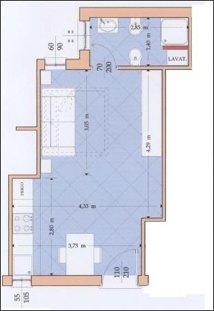 . - One-room apartment LOC. GUERCIO, Lerici - floor plans 1