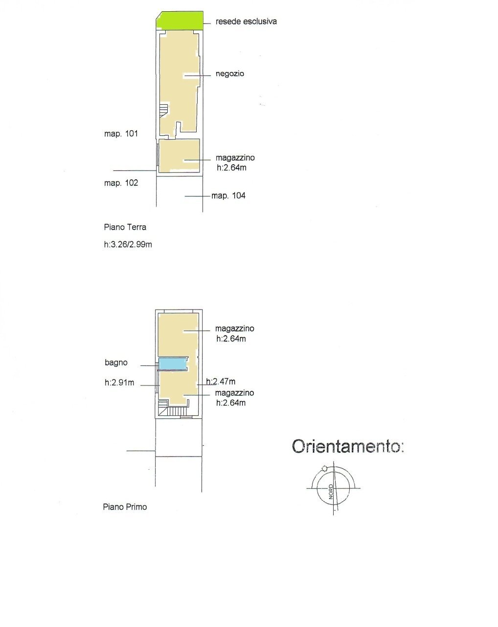 planimetria fondo commerciale.jpg - Locale Commerciale Via Sarzanese 457, Lucca - planimetria 1