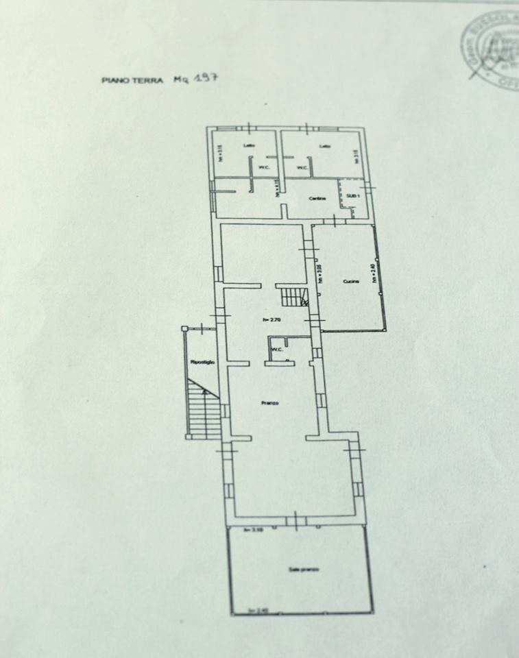 09 OFFAGNA- Agriturismo con uliveto Pianta piano t - Agritourism Offagna - floor plans 1
