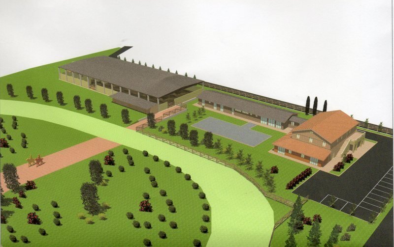 particolare Progetto Centro Equestre.JPG - Palestra e Impianti Sportivi Via Menocchia, Montefiore dell'Aso - foto 1