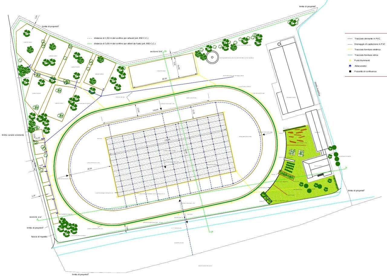 Anello di galoppo.jpg - Palestra e Impianti Sportivi Via Menocchia, Montefiore dell'Aso - planimetria 1