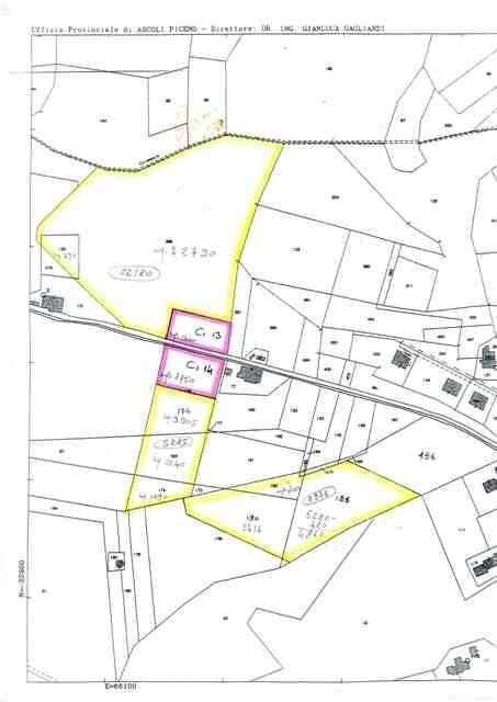 planimetria - Terreno edificabile via dei piceni, Castorano - planimetria 1