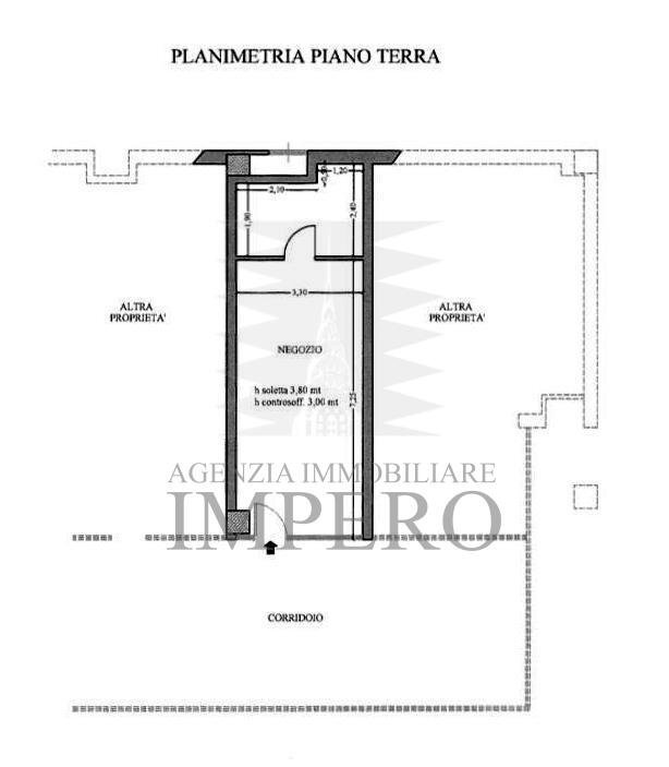 Locale Commerciale Corso Limone Piemonte 118, Ventimiglia - planimetria 1