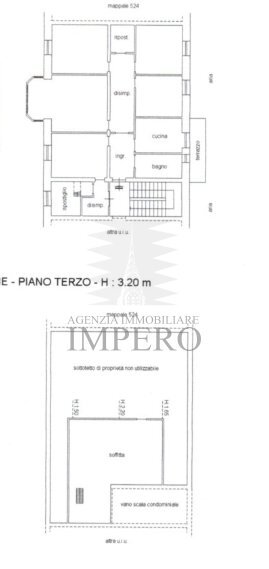 Attic Via Martiri della Liberta 20, Ventimiglia - floor plans 1