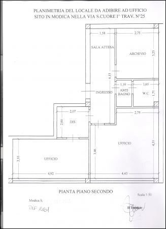 PIANTINA - Ufficio Modica - planimetria 1