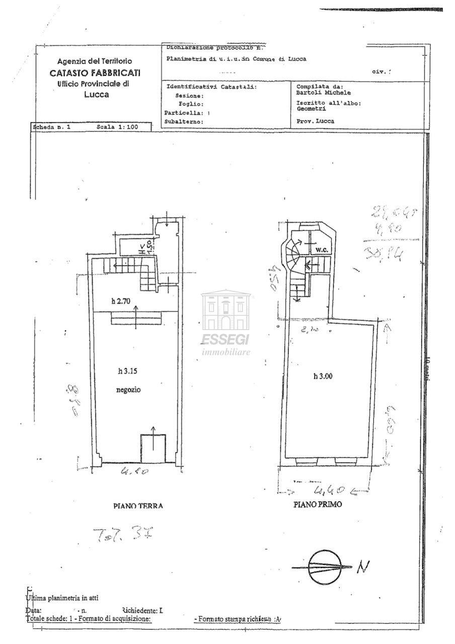 planimetria AF00352.jpg - Locale Commerciale Lucca - foto 3