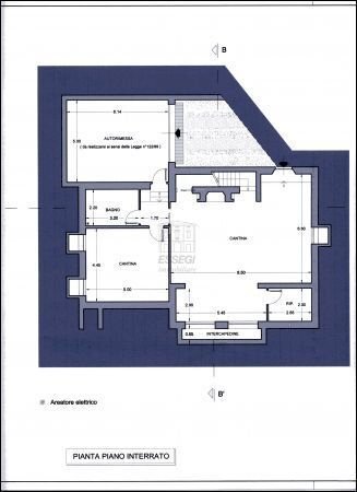 interrato - Villa Lucca - planimetria 1