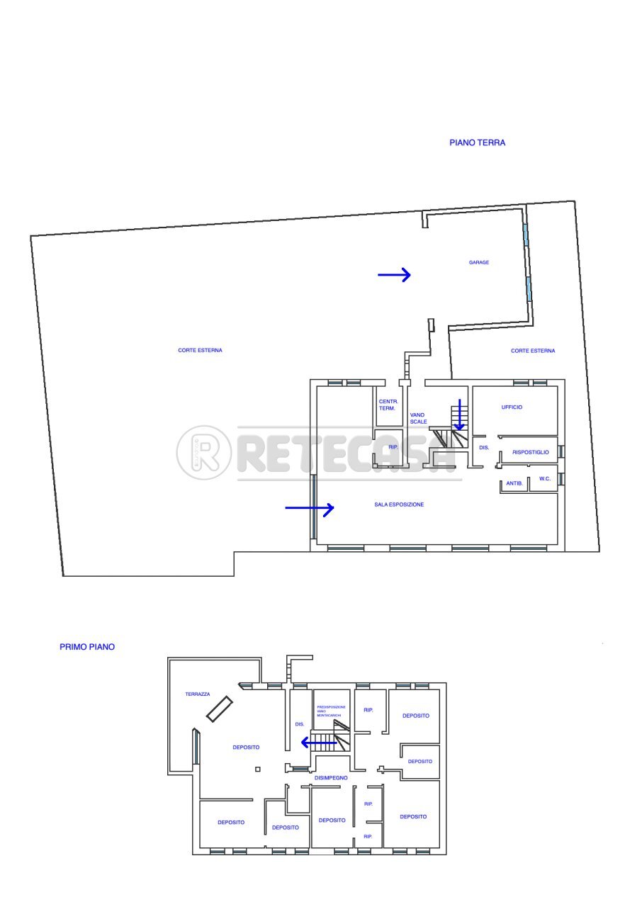 PLANIMETRIA - Locale Commerciale Via Terza Armata 46, San Giorgio di Nogaro - planimetria 1