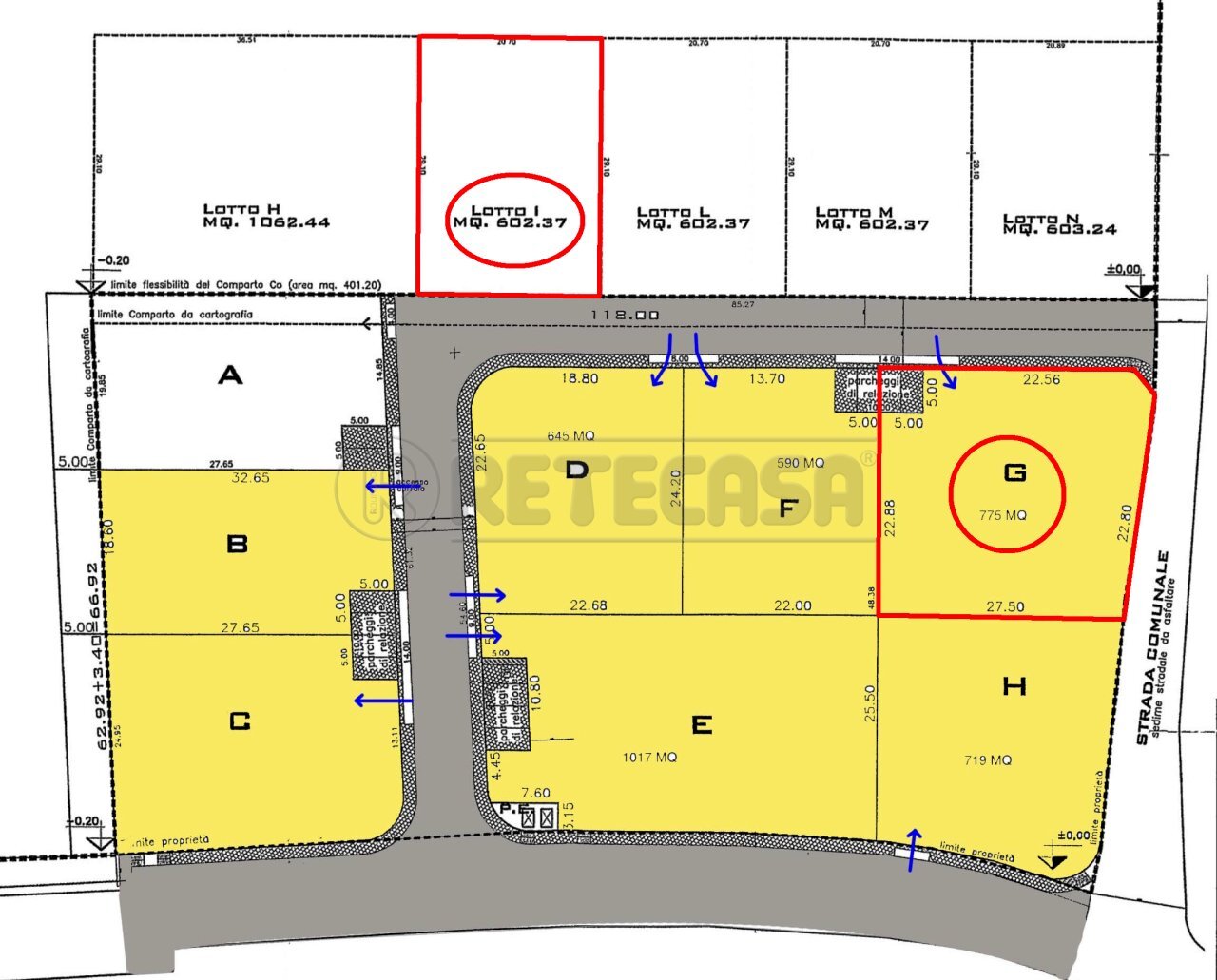 LOTTI - Building land Via Fausto Coppi 1A, Chiopris-Viscone - floor plans 1