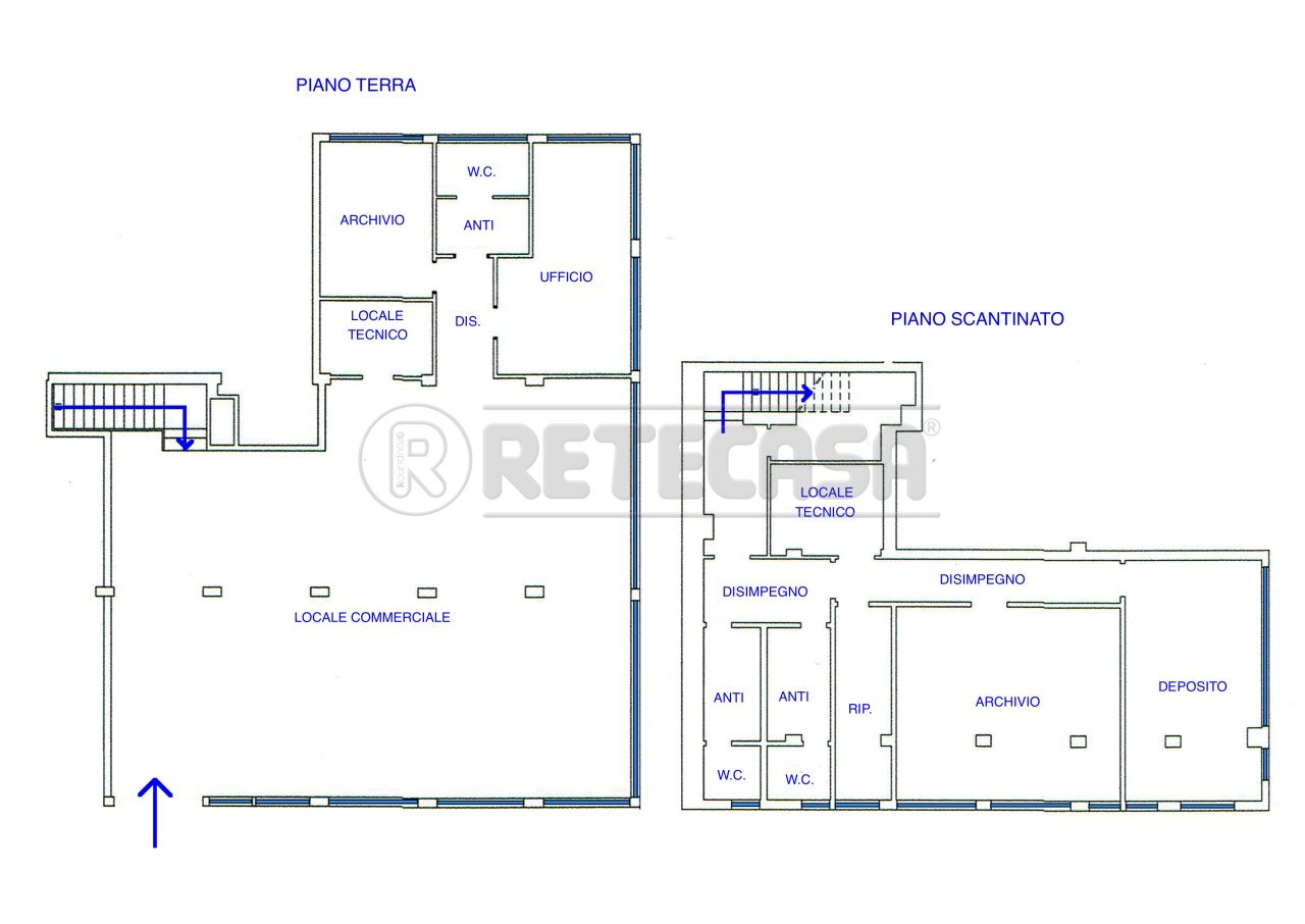 PLANIMETRIA - Locale Commerciale Via Stazione 71/33, Manzano - planimetria 1