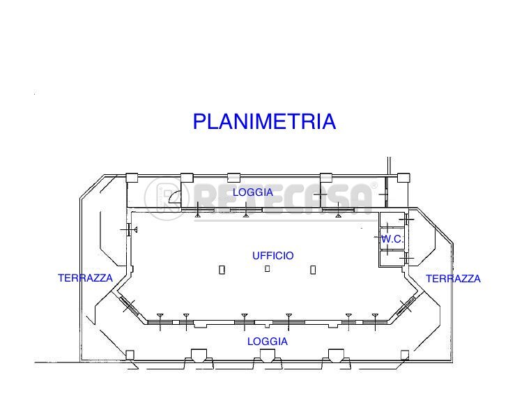 PLANIMETRIA - Ufficio GRADO VIA LUIGI RIZZO 13, Grado - planimetria 1