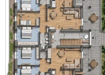 pianta tipo appartamenti - Terreno edificabile Castelnuovo Magra - foto 3
