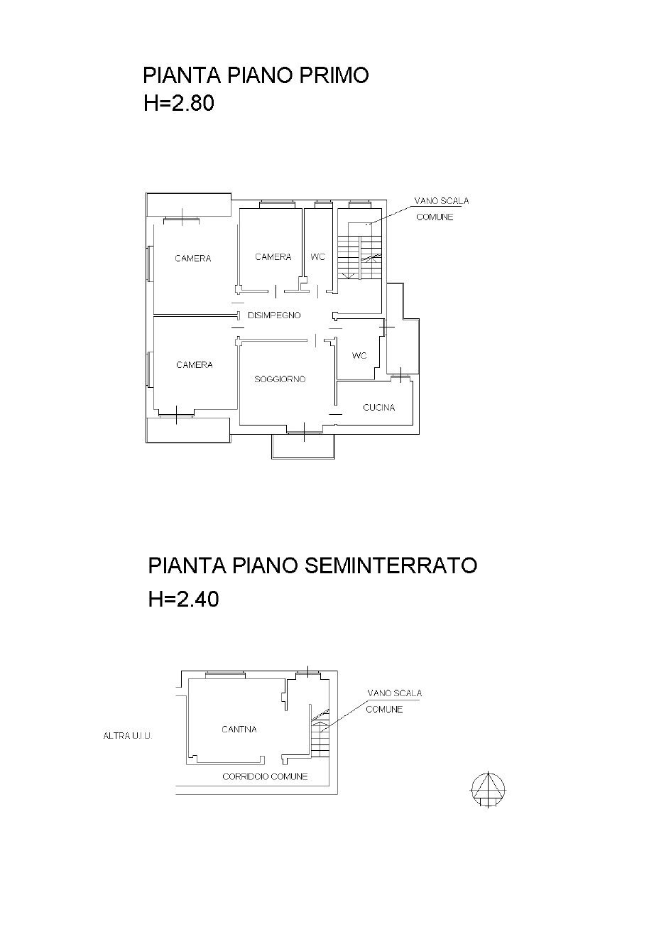 Independent house via Vittorio Combe, 5, Pomaretto - floor plans 1
