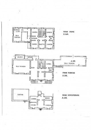 Villa via Mignanego, Mignanego - floor plans 1