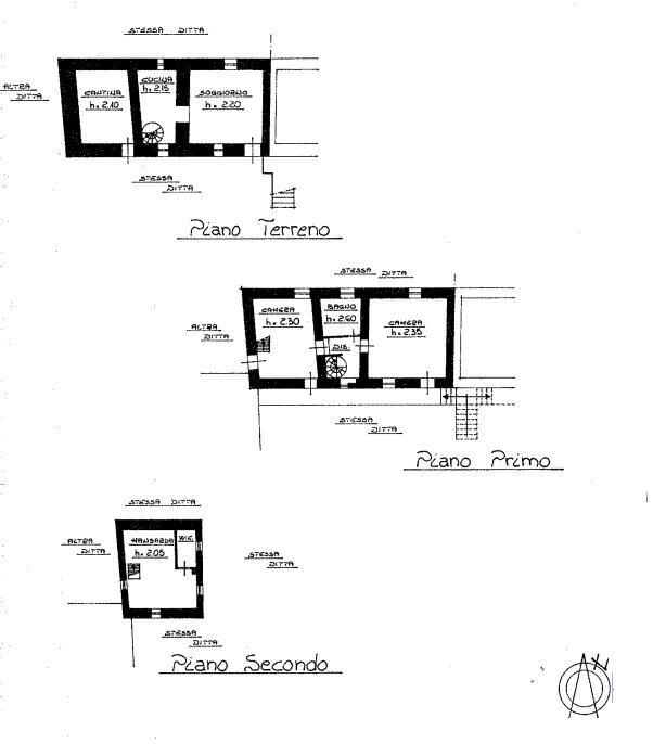 Casa semi indipendente Via Bricco Margaria, 17, Barge - planimetria 1