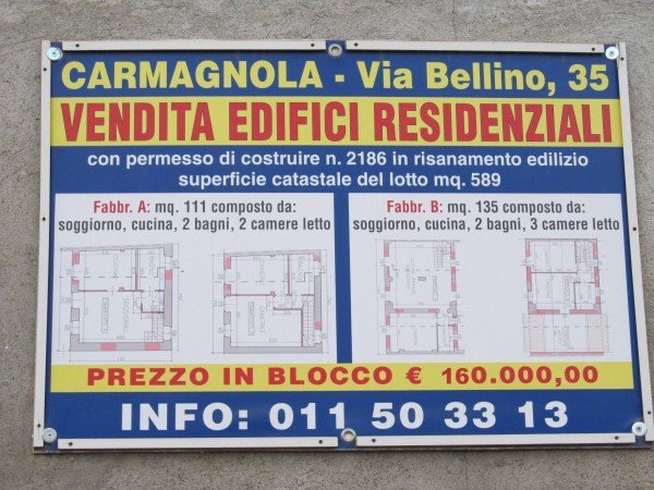 Villa via Bellino, 35, Carmagnola - floor plans 1