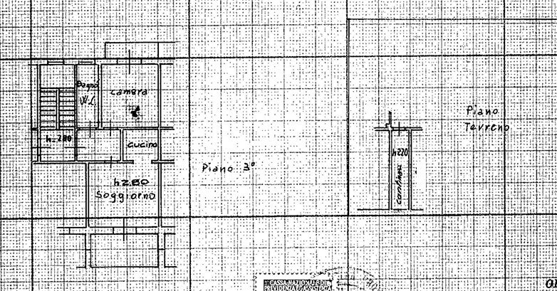 Two-room apartment Via Barge, 45, Paesana - floor plans 1