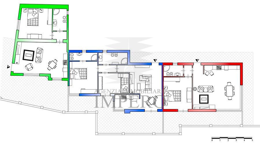 planimetria del 2Â° livello - Three-room apartment Latte ventimiglia, Ventimiglia - floor plans 1
