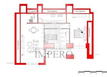 planimetria del 1Â° livello - Trilocale Latte ventimiglia, Ventimiglia - foto 3