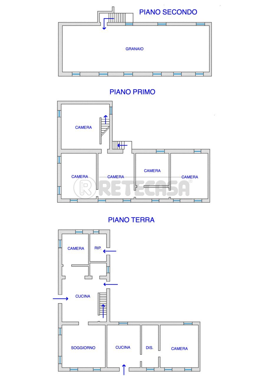 PLANIMETRIA - Rustico Via Montello 57, Visco - planimetria 1