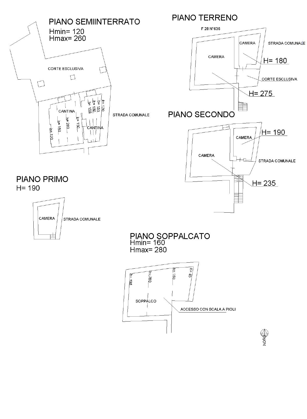 Independent house Borgata Villa, Prali - floor plans 1