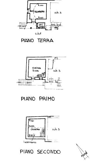 Semi-detached house Via Montebracco, Snc, Sanfront - floor plans 1