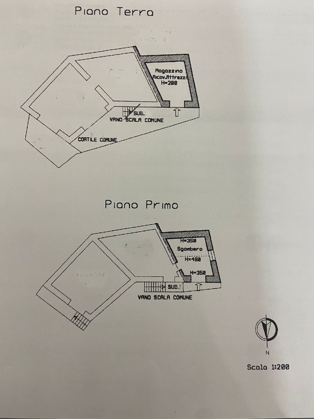 Rustic Borgata Perotti, Isasca - floor plans 1