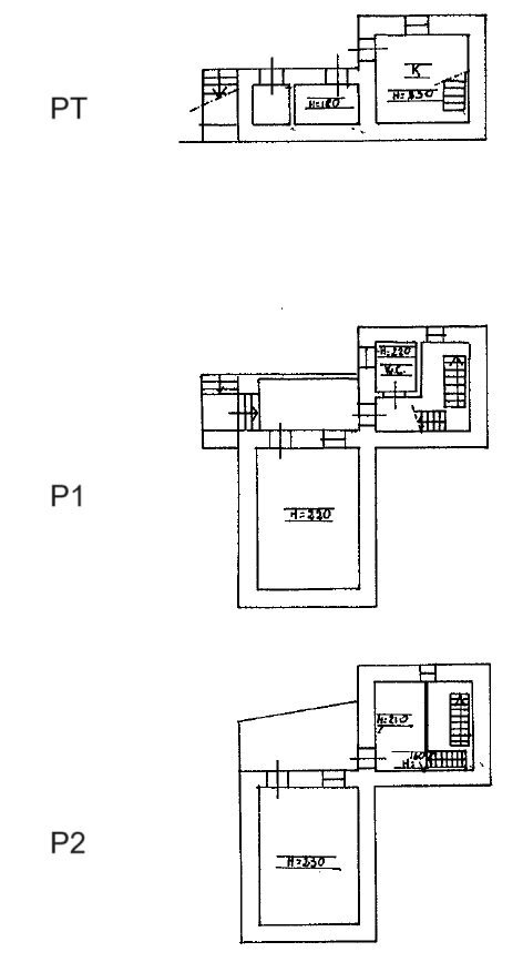 Portion of a house Borgata Perotti, Snc, Isasca - floor plans 1