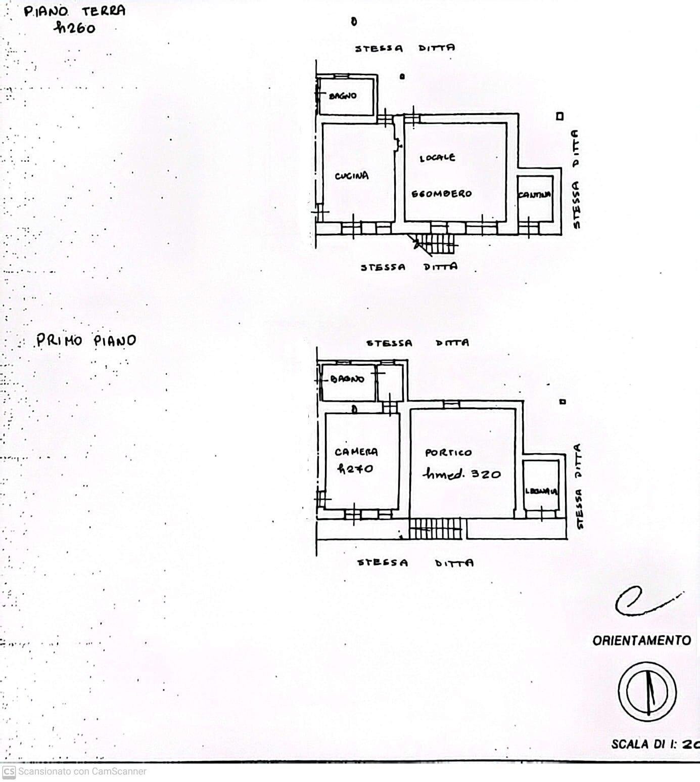 Casa semi indipendente Via Capoloira, 51, Barge - planimetria 1