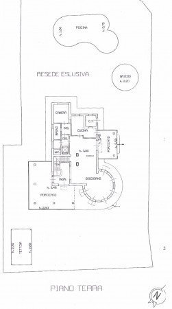 Villa via Gorizia, Forte dei Marmi - floor plans 1