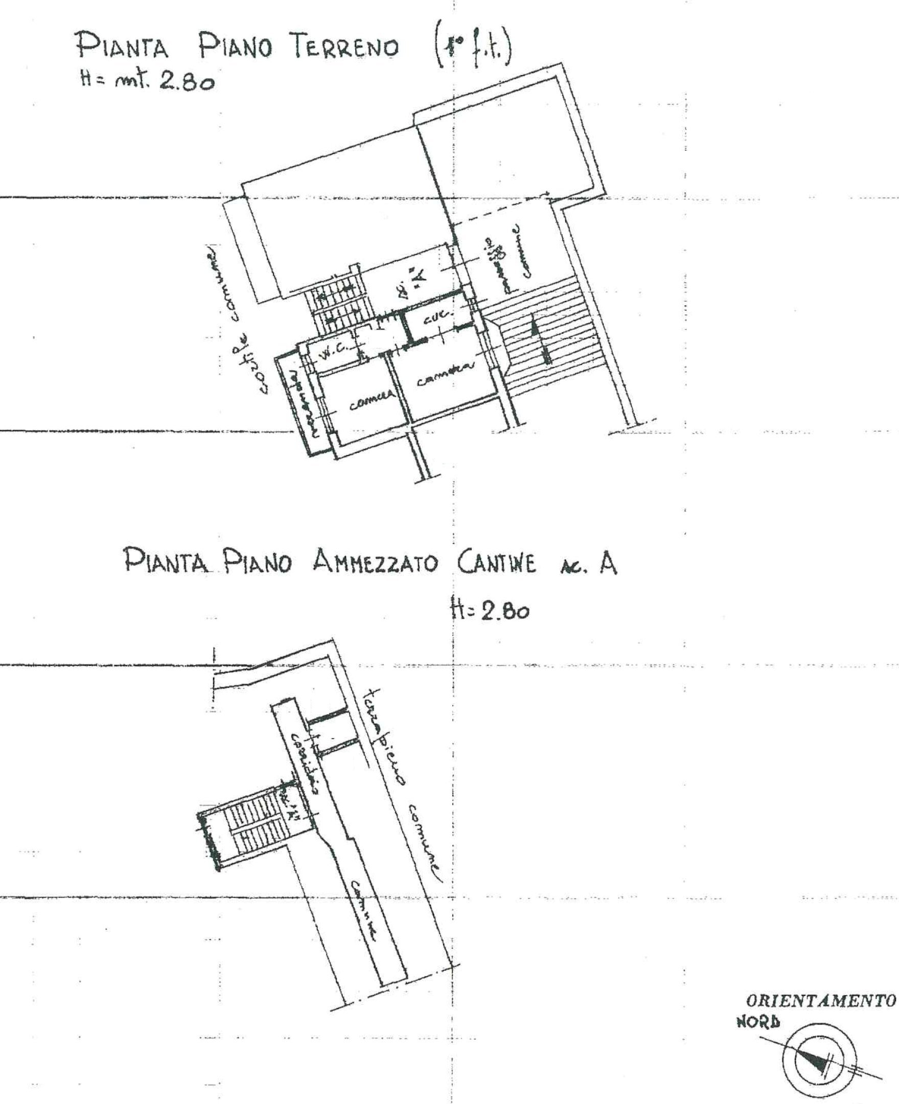 Two-room apartment via del Forte, 1, Fenestrelle - floor plans 1