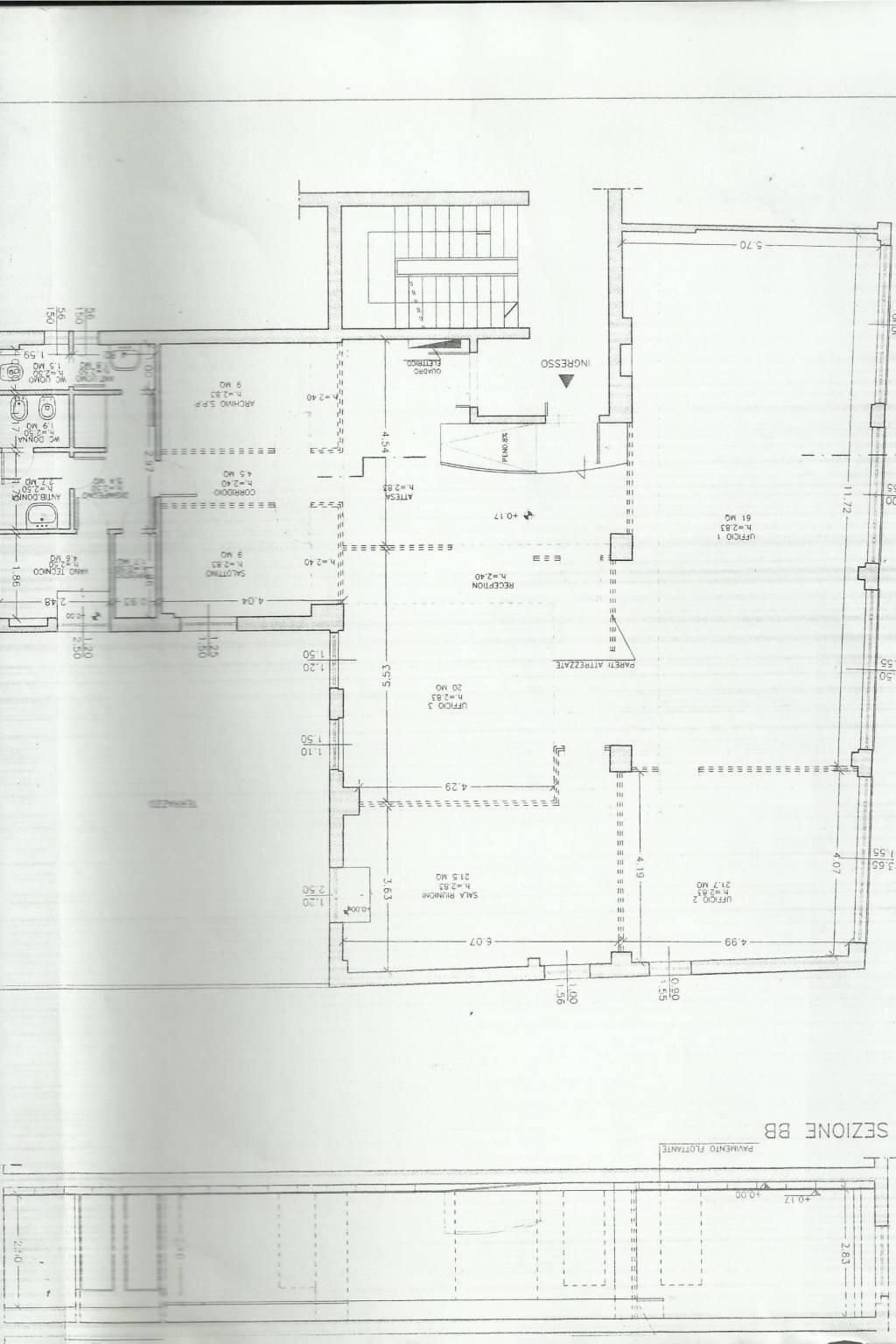 Ufficio via Angelo Finelli, Bologna (zona Irnerio) - planimetria 1