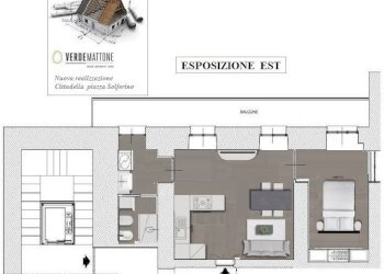 Planimetria - Two-room apartment via Ettore Perrone, 8, Torino (neighborhood Centro) - photo 25