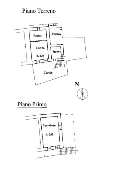 Rustic Via San Grato, Snc, Paesana - floor plans 1